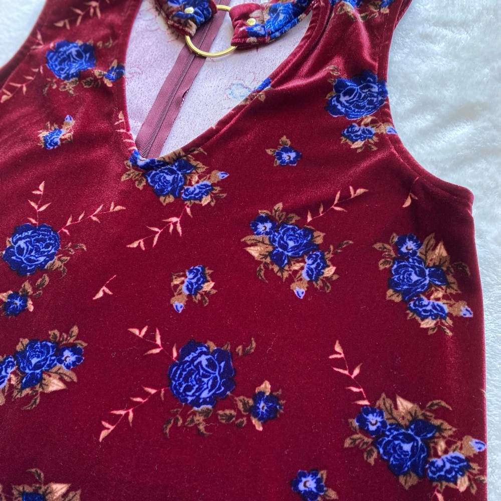 DONATED NWT Velvet Dress - Picture 5 of 6